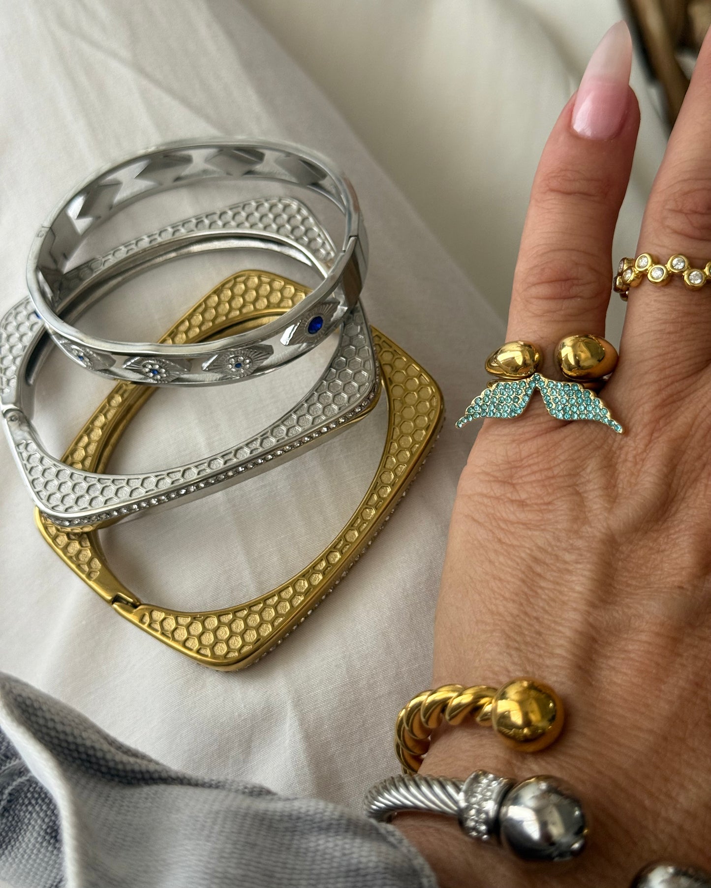 TURQUOISE WINGS RING