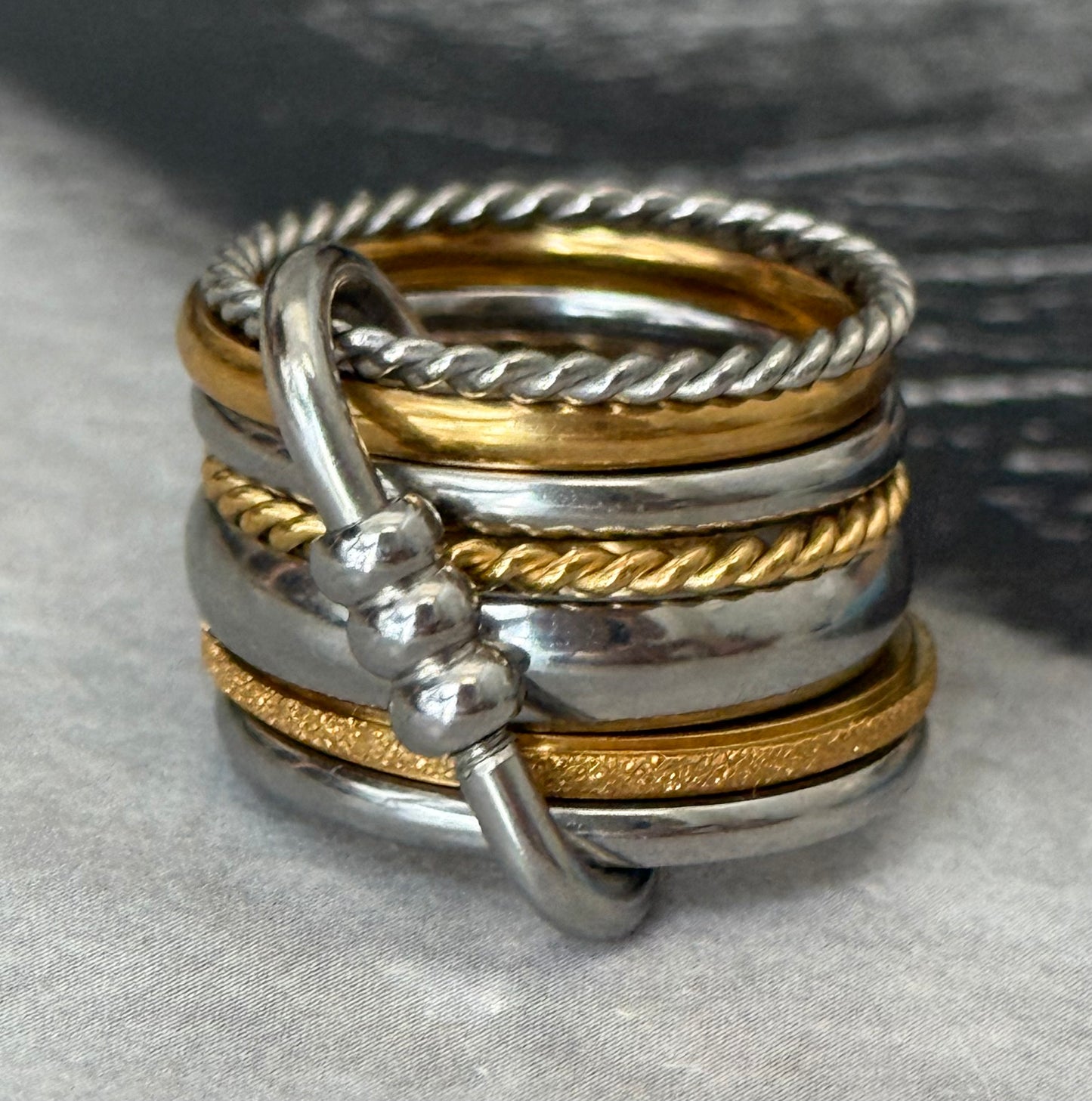PRISM LINK RING (Size 7)