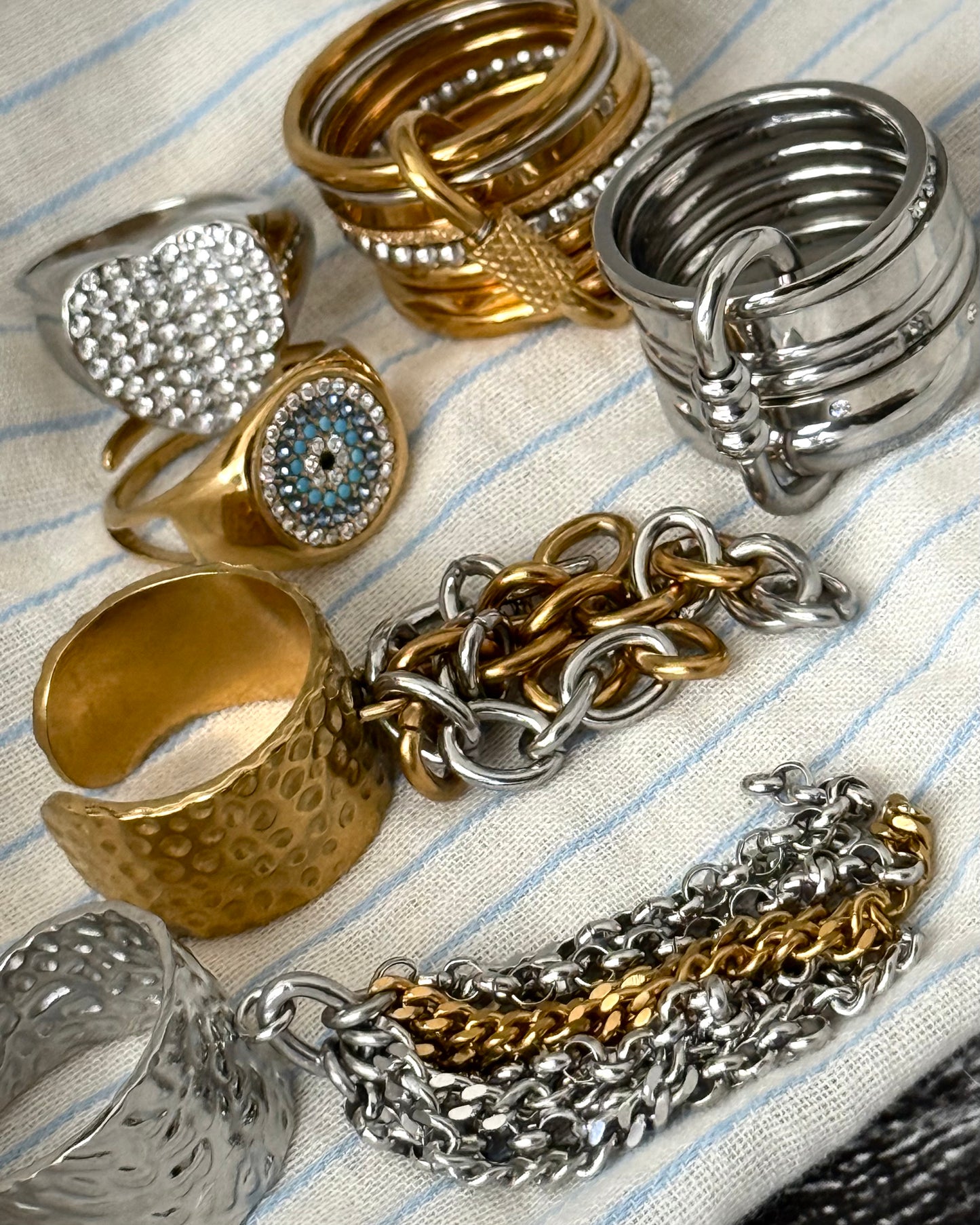 CHAIN GOLD RING