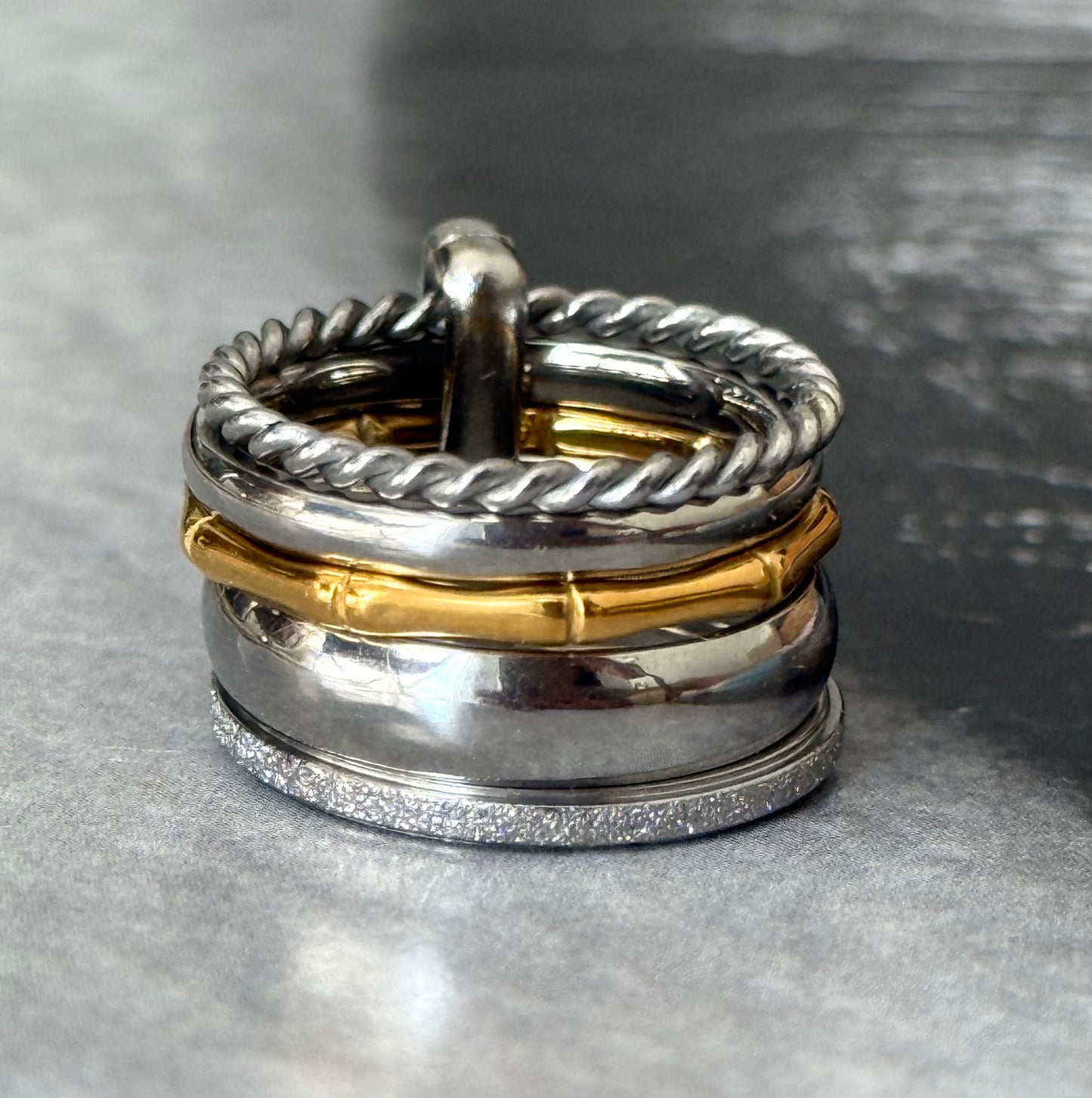 CHEVALIER SILK BAND RING (Size 6)