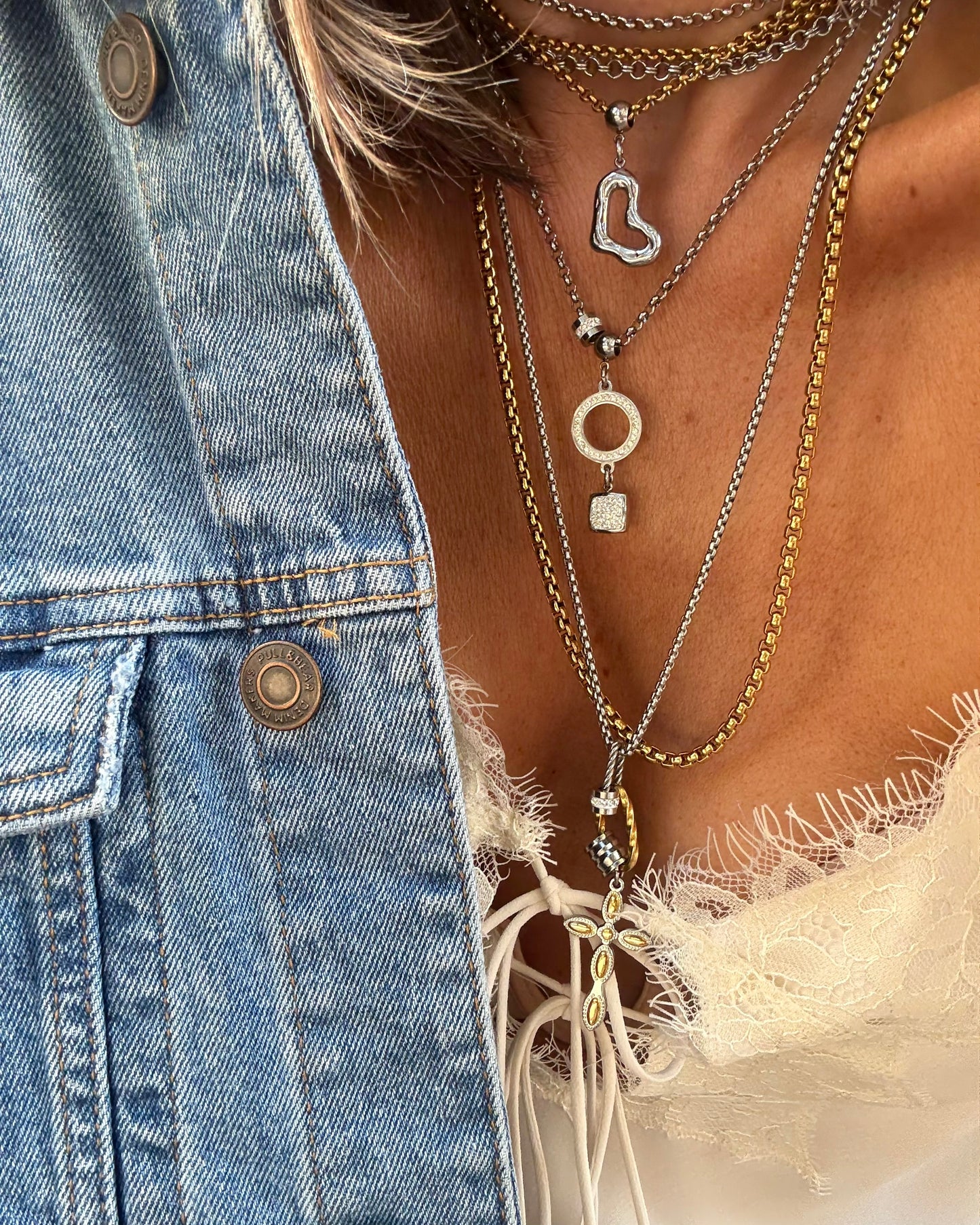 CHAIN OF HEART CHOKER-BRACELET
