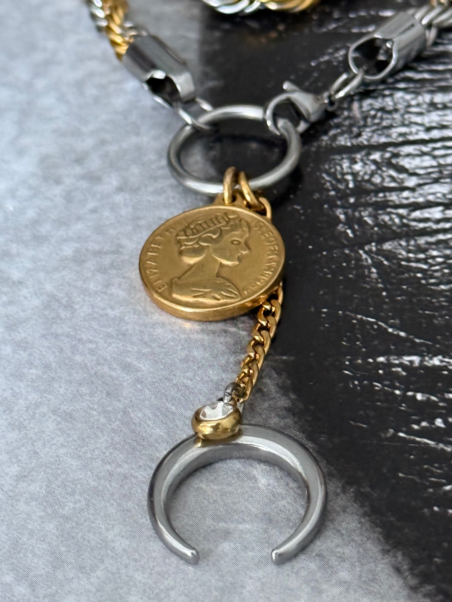 LUNAR COIN DUO NECKLACE