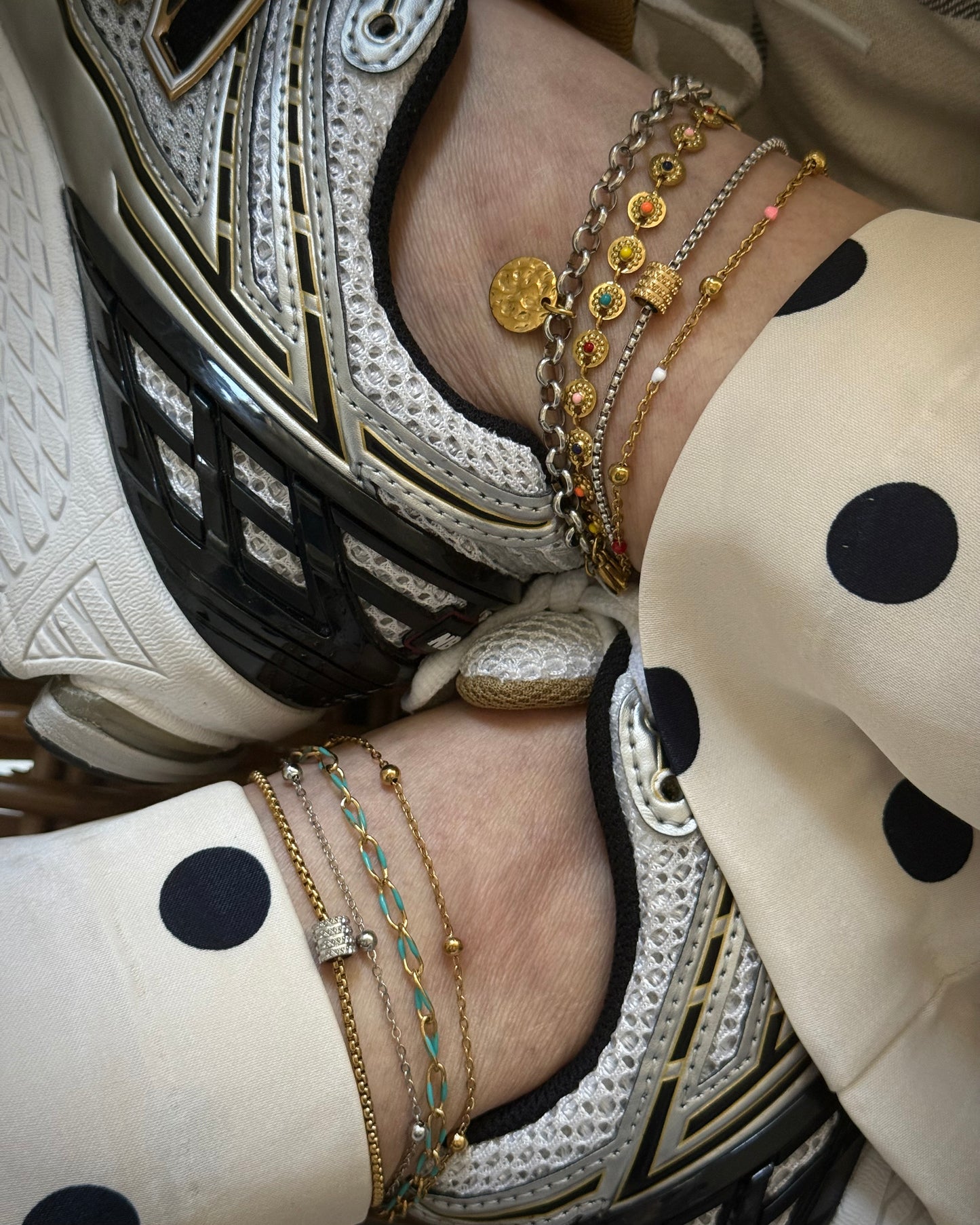 SILVER BAR ANKLET