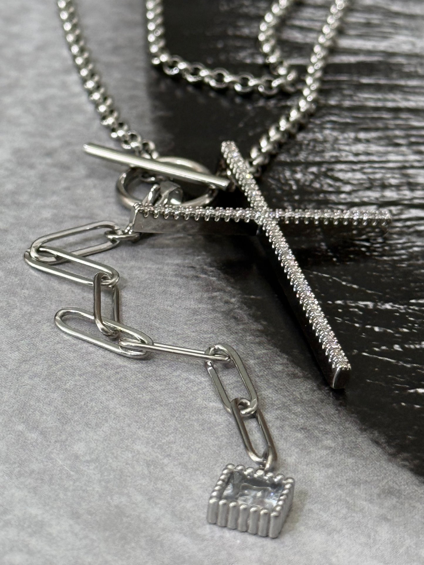 LAYERED LUXE SILVER NECKLACE