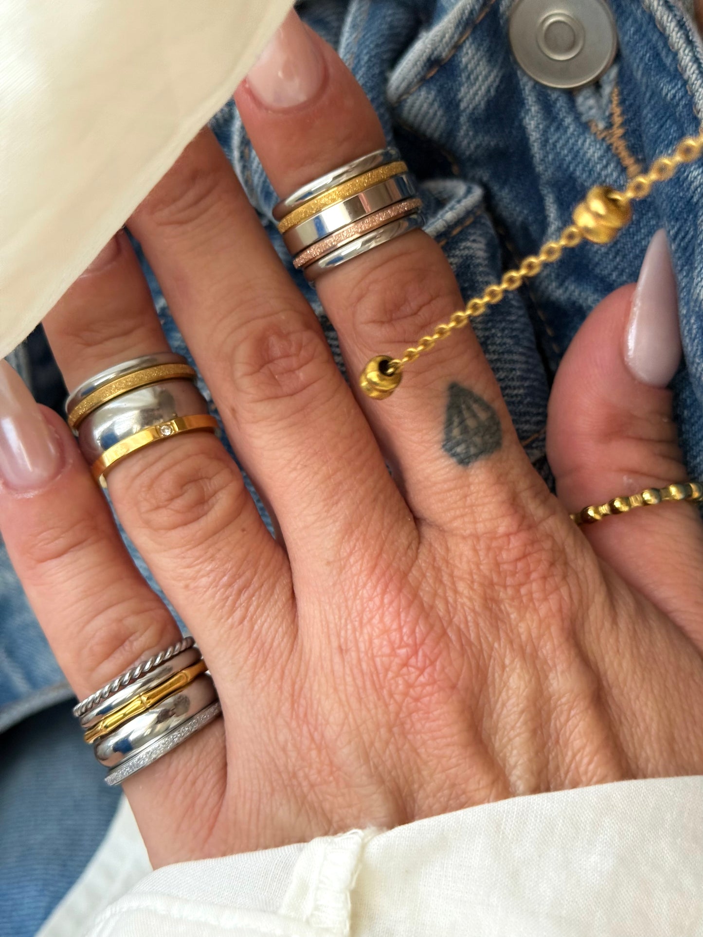 CHEVALIER SILK BAND RING (Size 6)