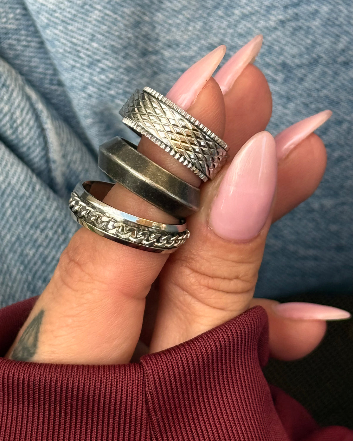 ANTHRACITE BOLD RING