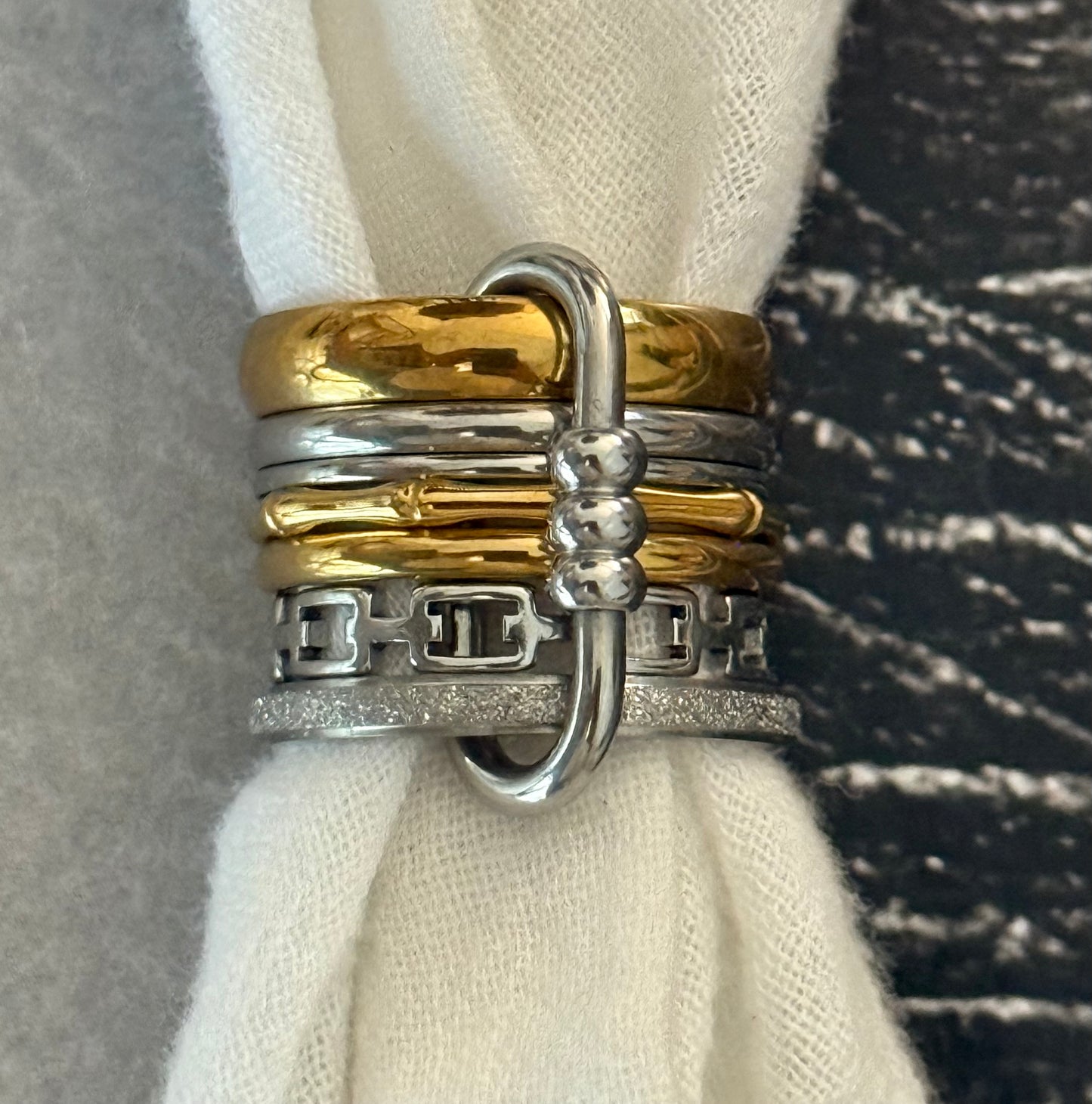 BONDED STACK RING (SIZE 7)