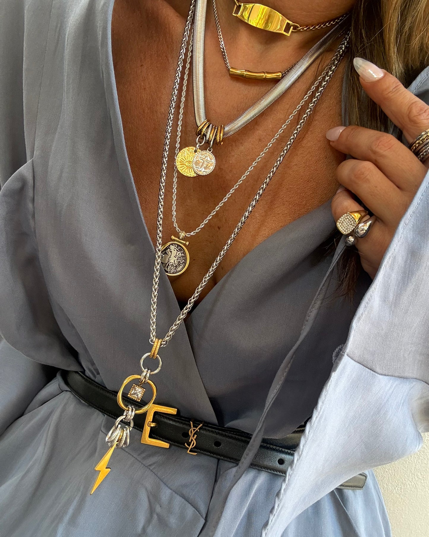 BAMBOO LINK NECKLACE