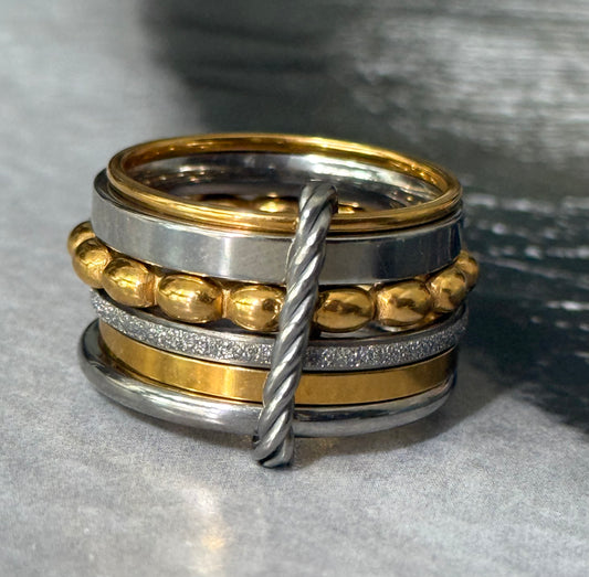 TWIST BOND RING (SIZE 8)