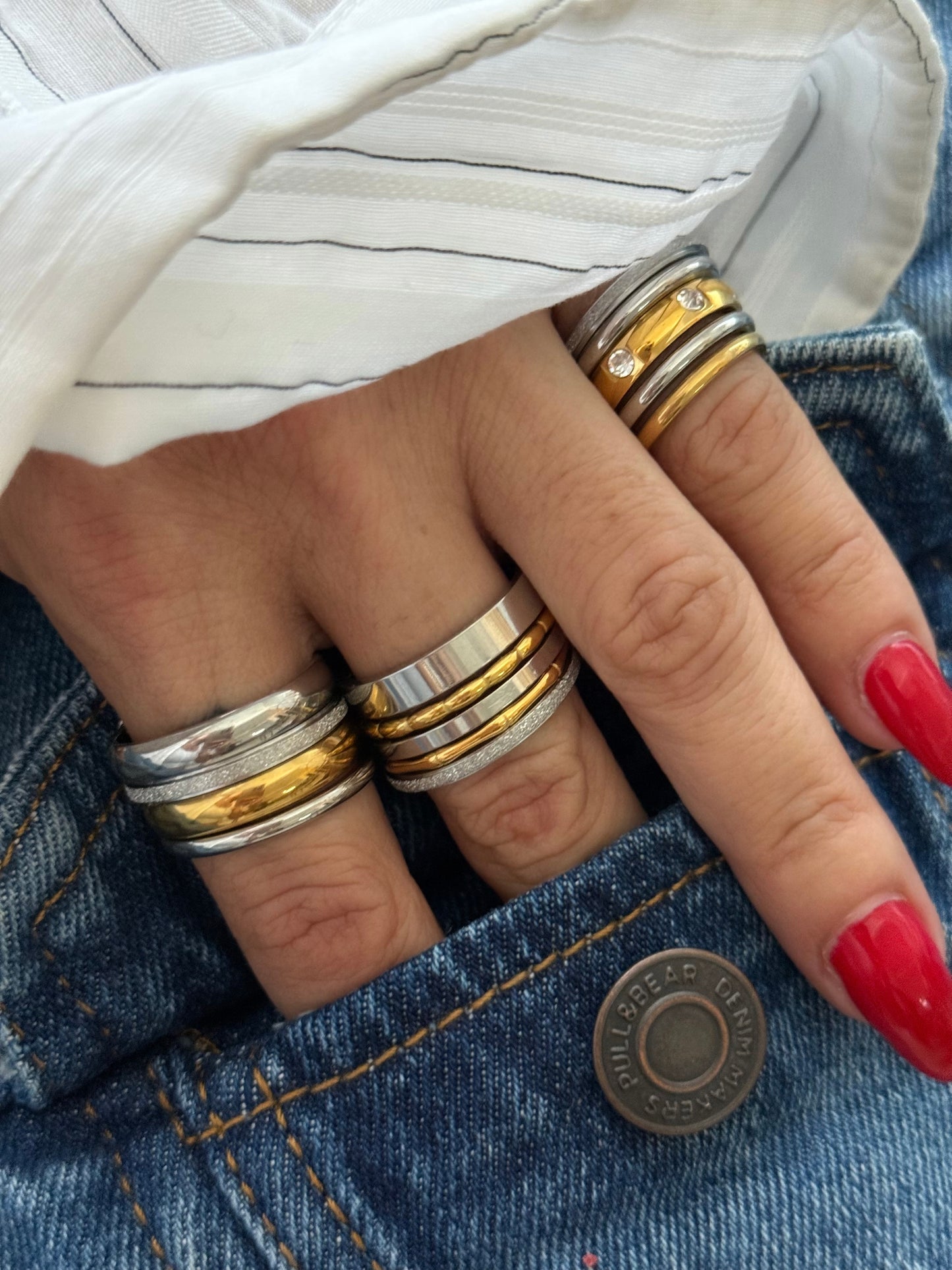 CHEVALIER GOLD SHINE RING (Size 6)
