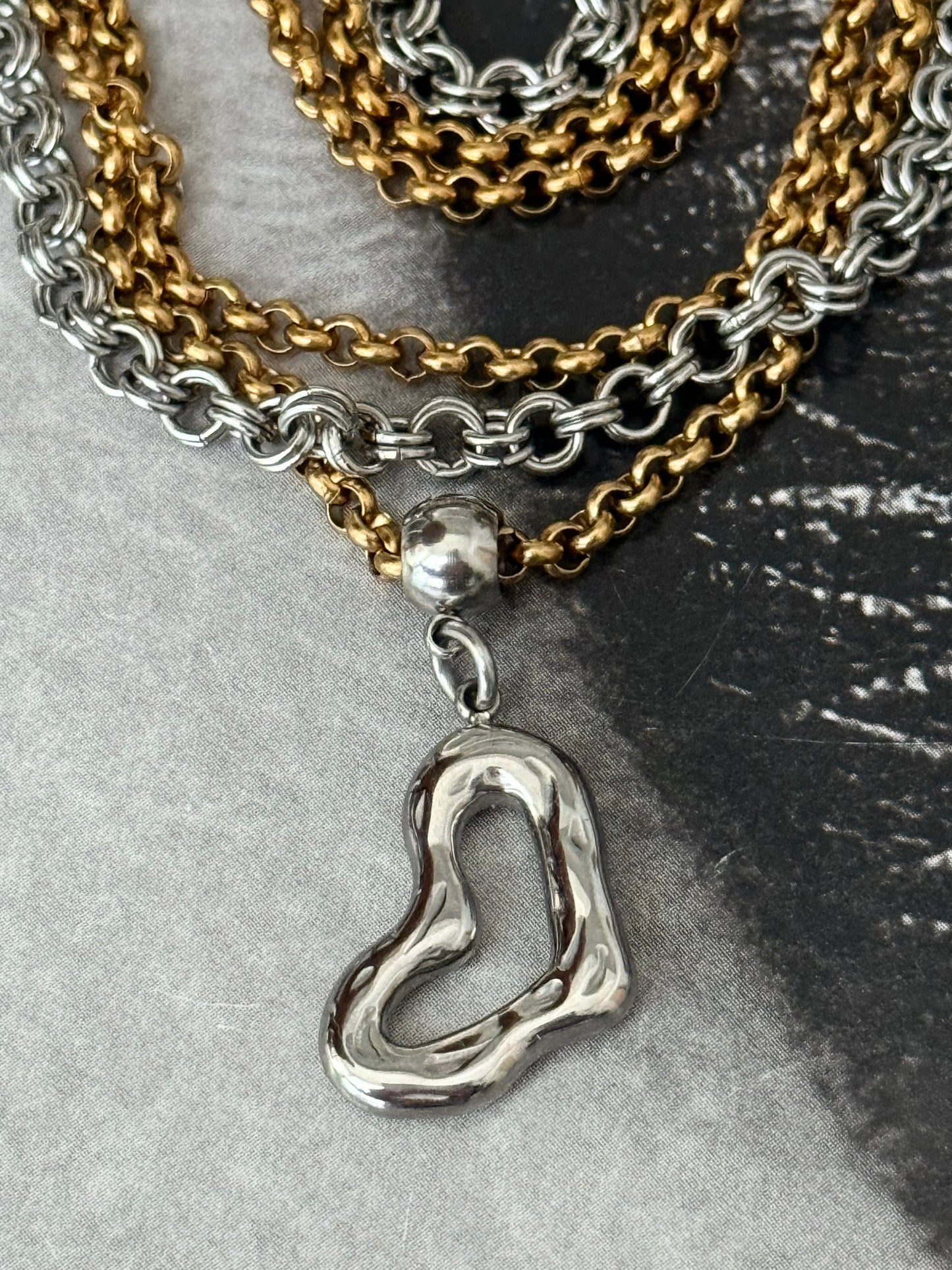 CHAIN OF HEART CHOKER-BRACELET