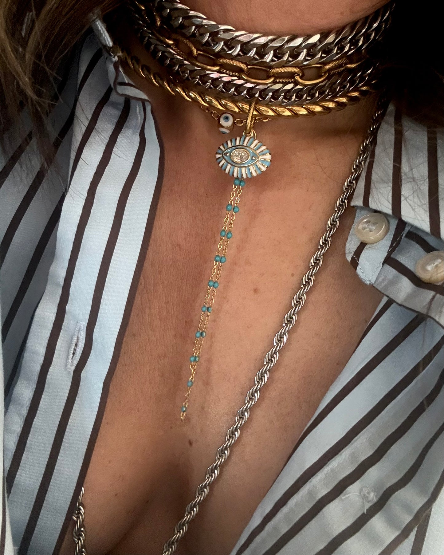 LAYERED CHOKER BRACELET