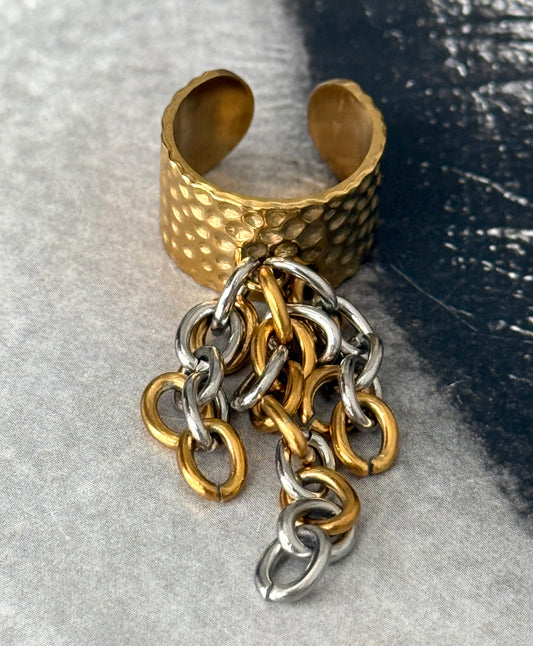 CHAIN GOLD RING