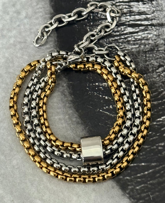 DUAL BOX CHOKER BRACELET
