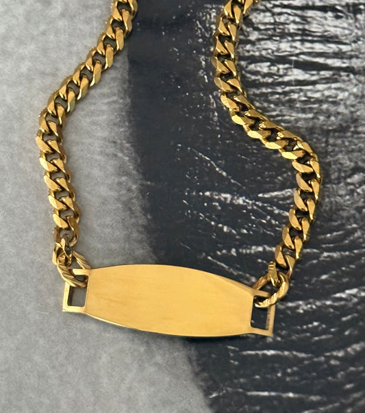 GOLD ID CHOKER