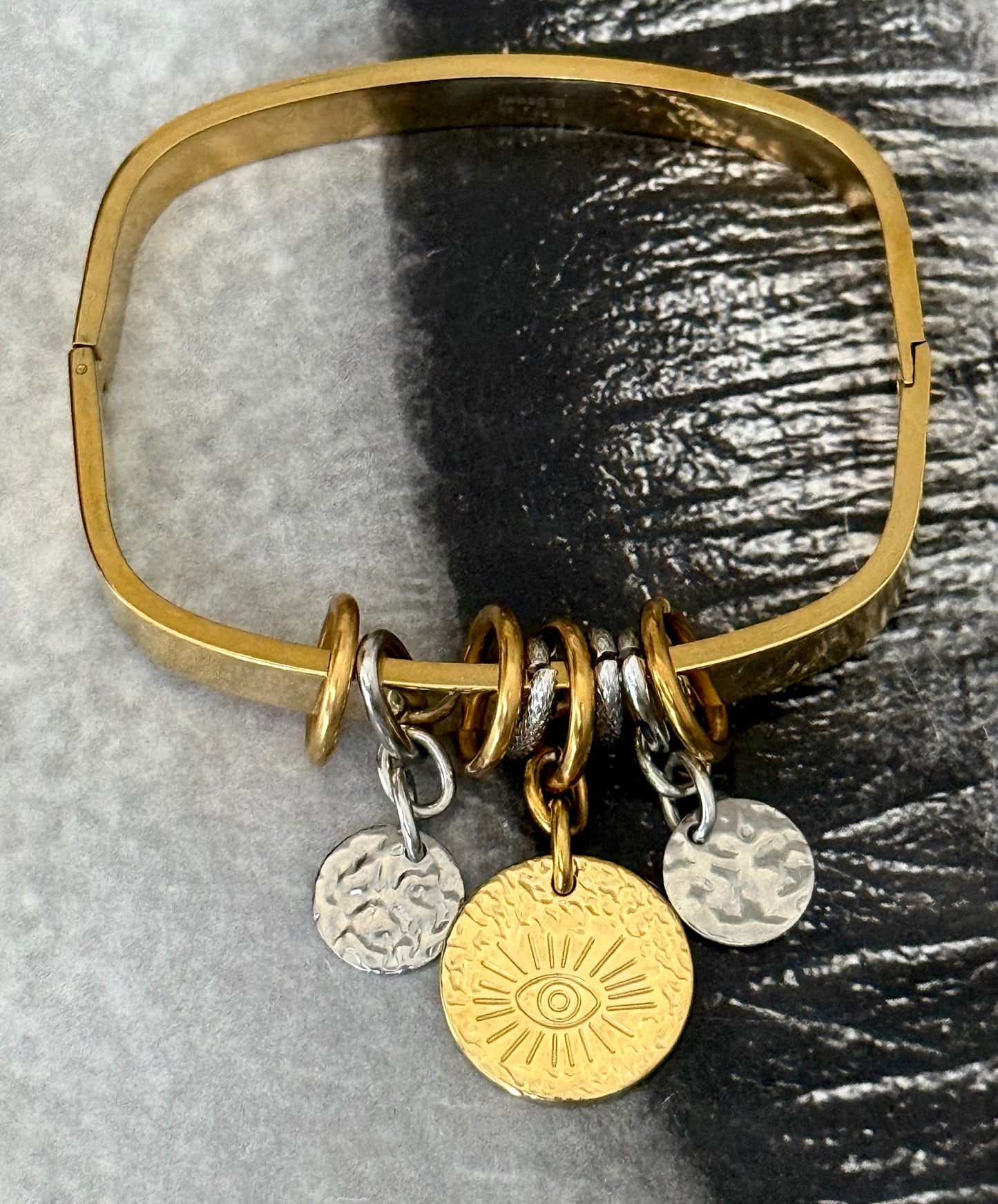 MIXED SQUARE BANGLE