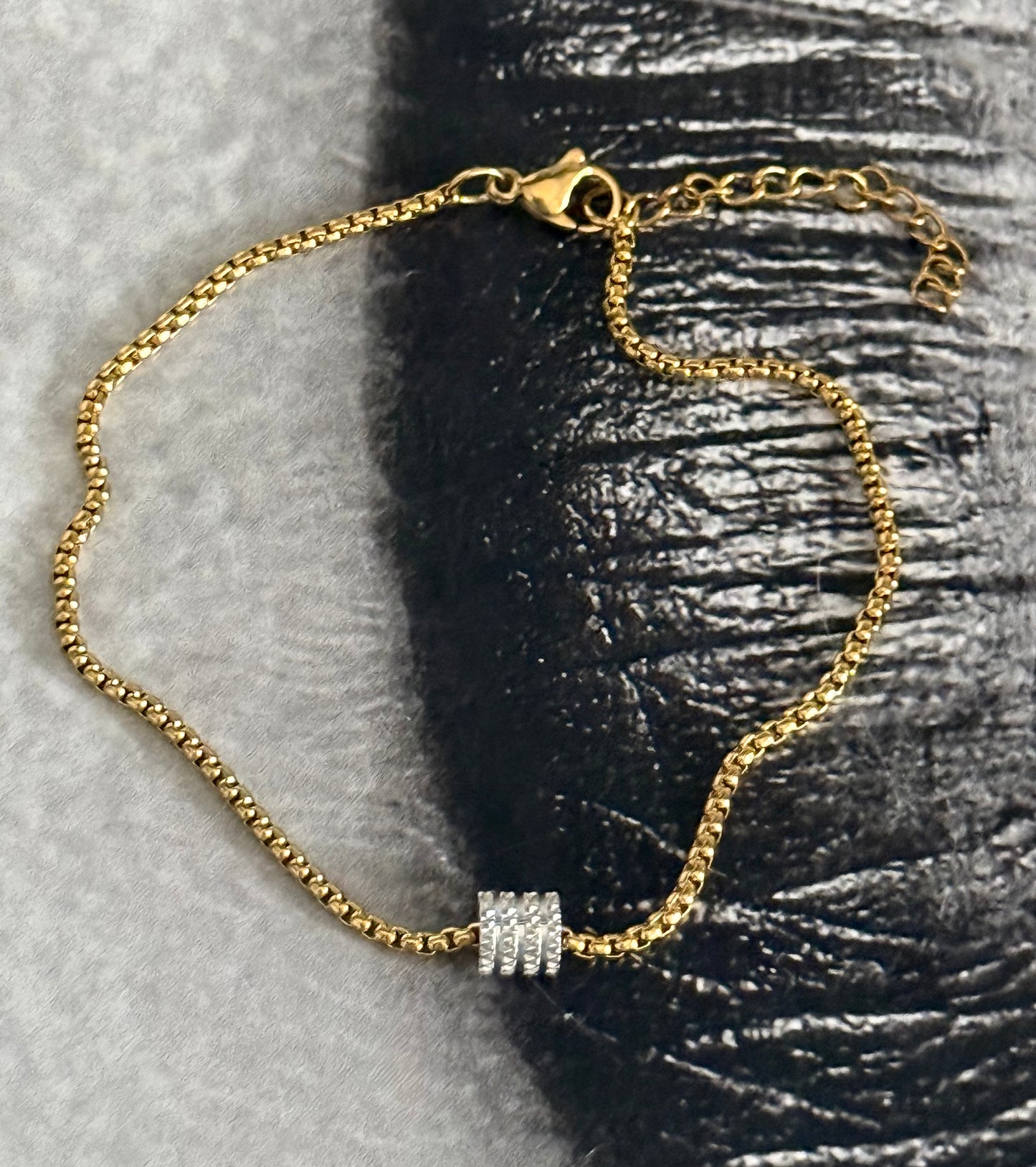 SILVER BAR ANKLET