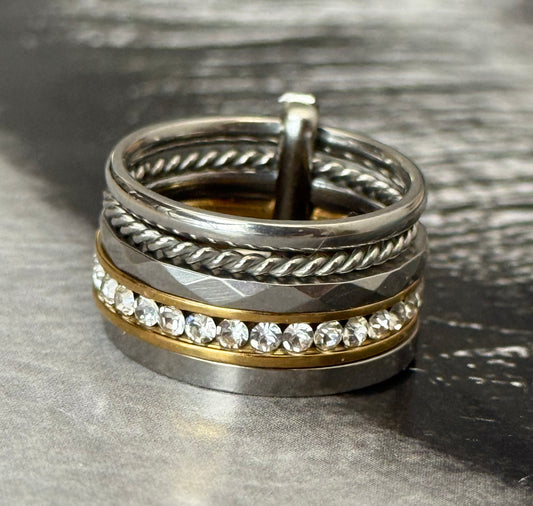 SHINE DUO RING (Size 8)