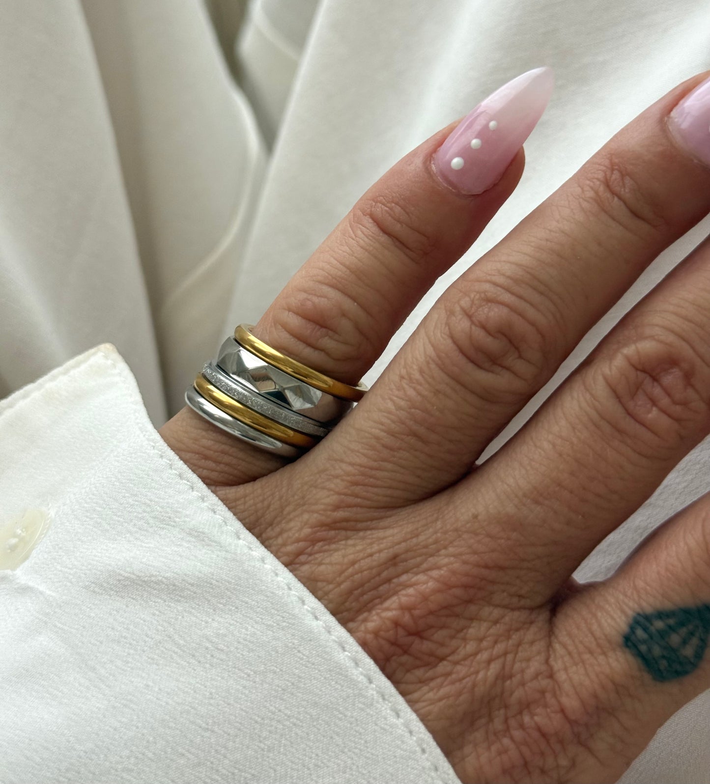 CHEVALIER LINK SET RING (SIZE 6)