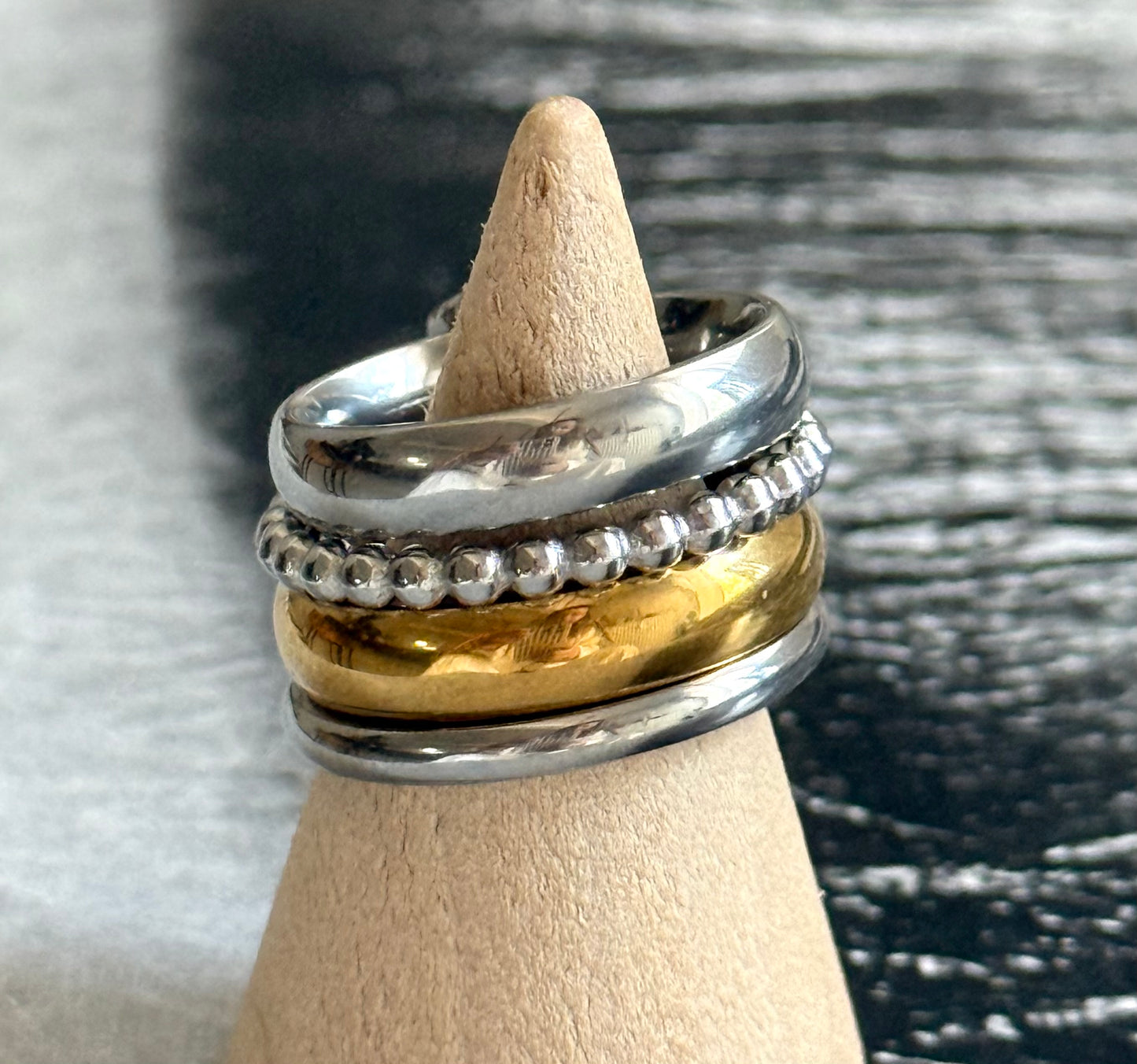 CHEVALIER TWIN LINK RING (SIZE 5)
