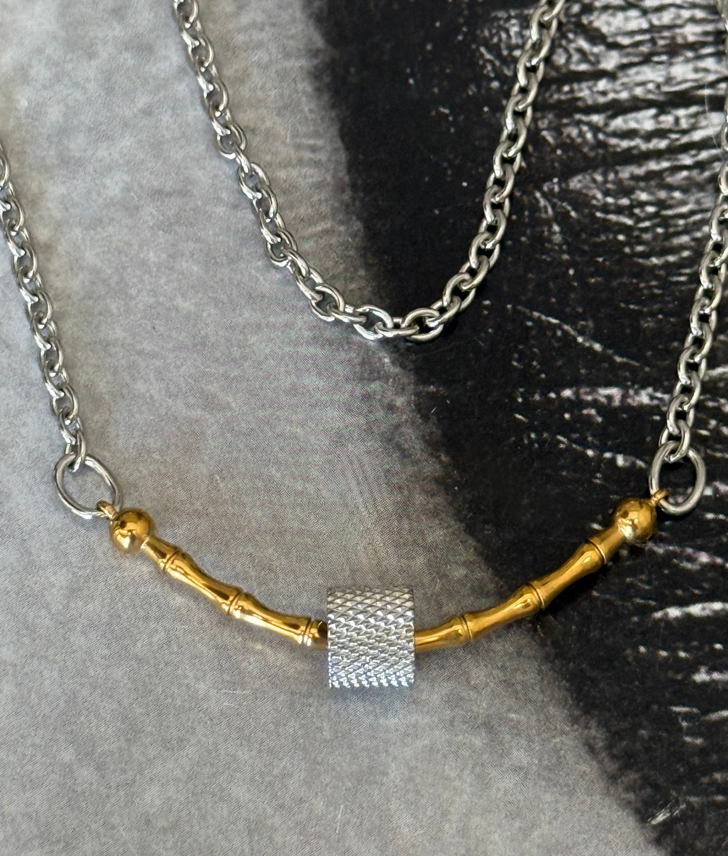 BAMBOO LINK NECKLACE
