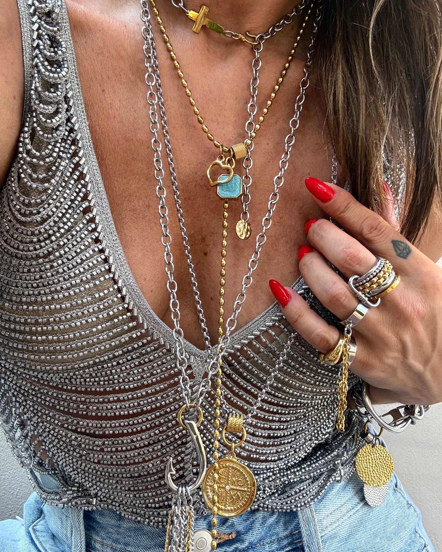 HOOK TIE CHAIN NECKLACE
