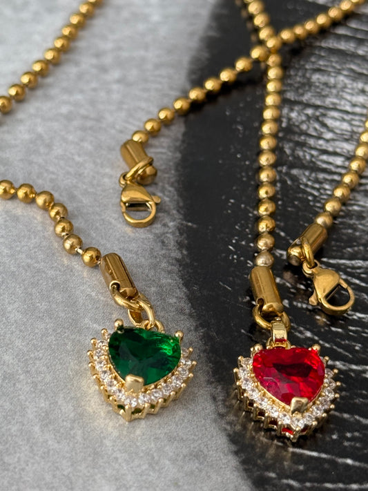 HEART & CHAIN NECKLACE