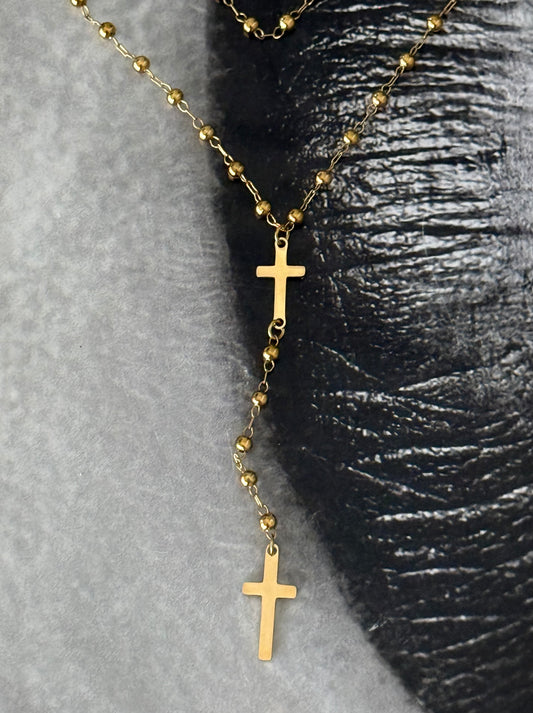 CROSS TIE NECKLACE