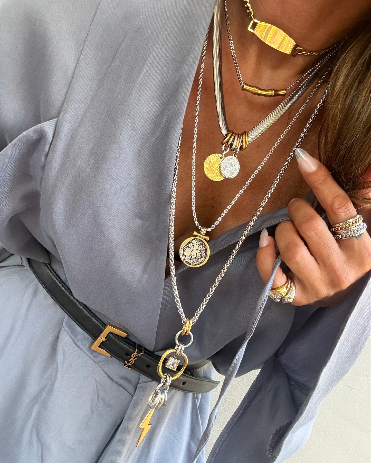 BAMBOO LINK NECKLACE