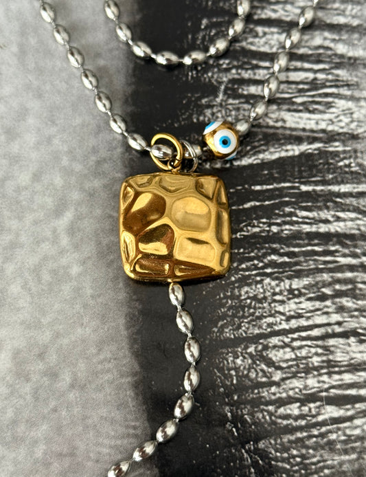 GOLDEN DRIFT TIE NECKLACE