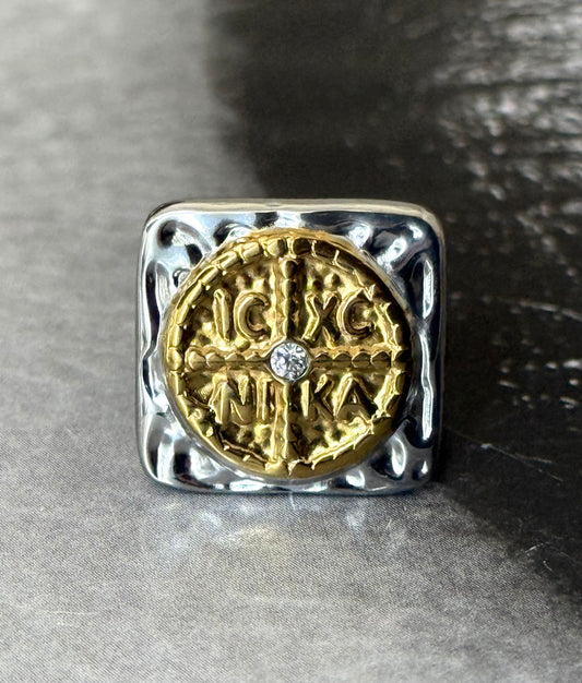 CHEVALIER EMBLEM CROSS RING