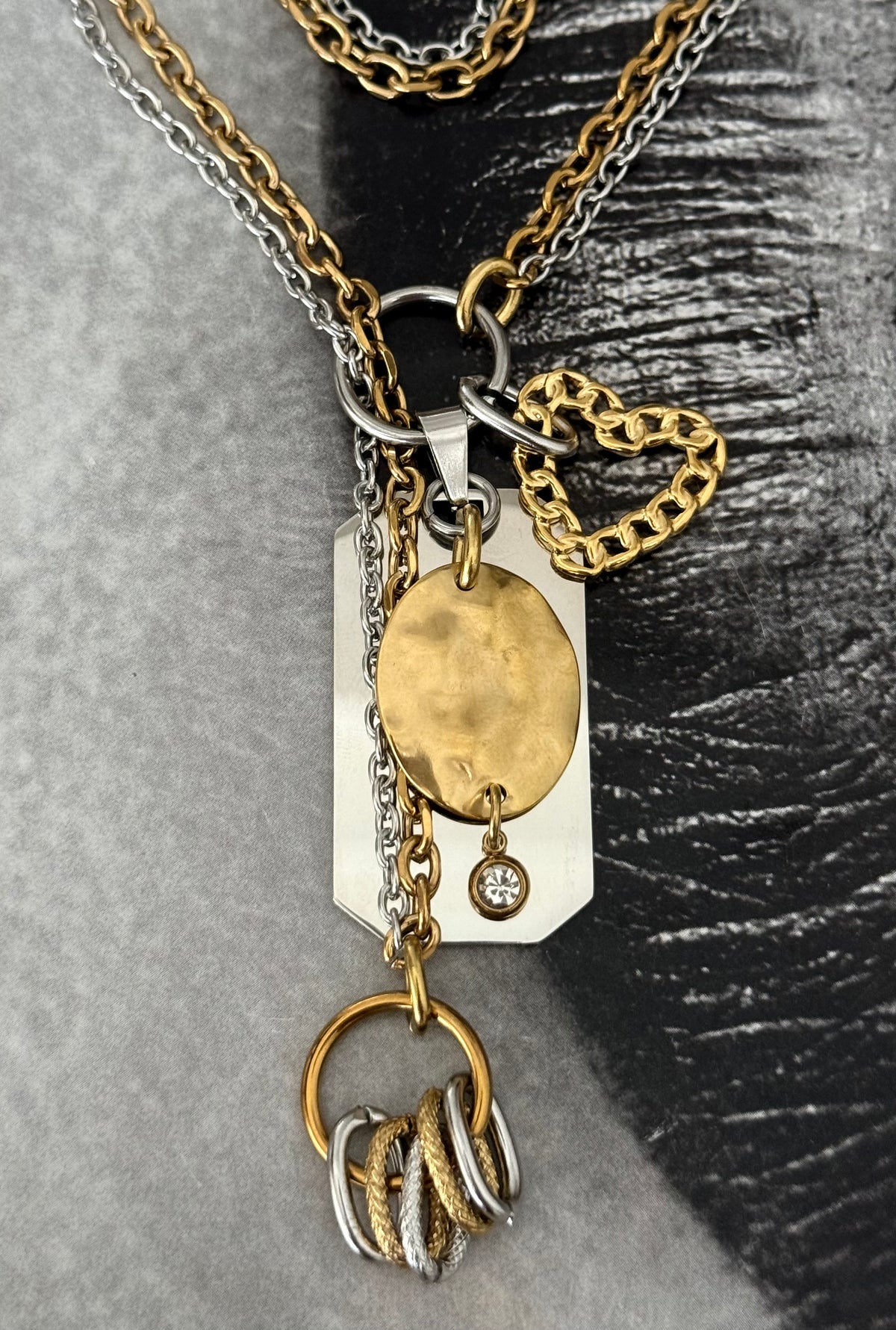 MIXED CHARMS LONG NECKLACE