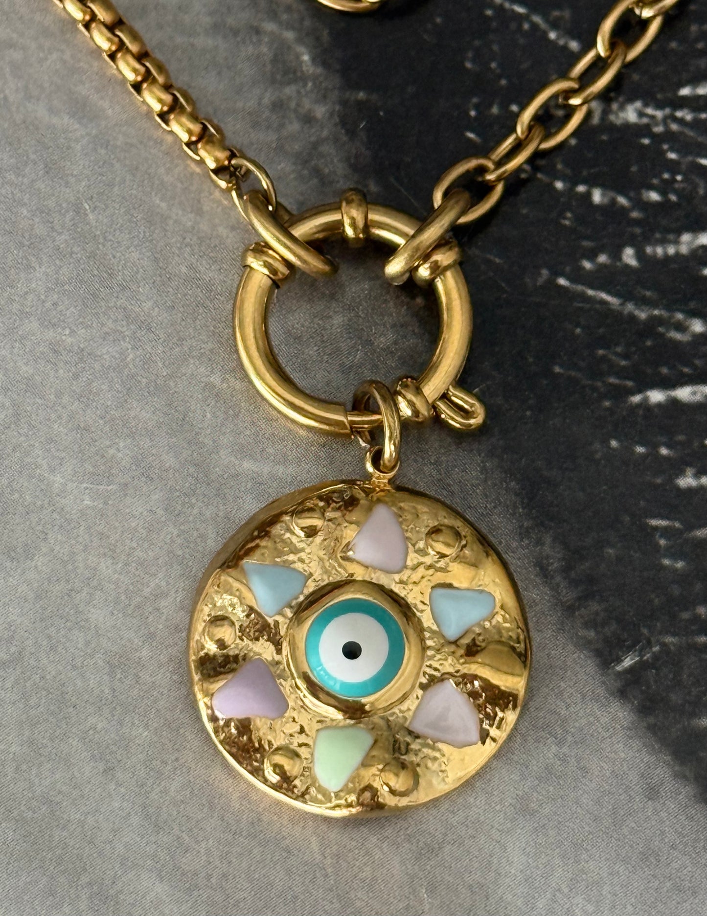 PASTEL EYE NECKLACE