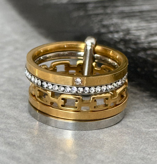 SHIMMER GOLD RING (Size 9)