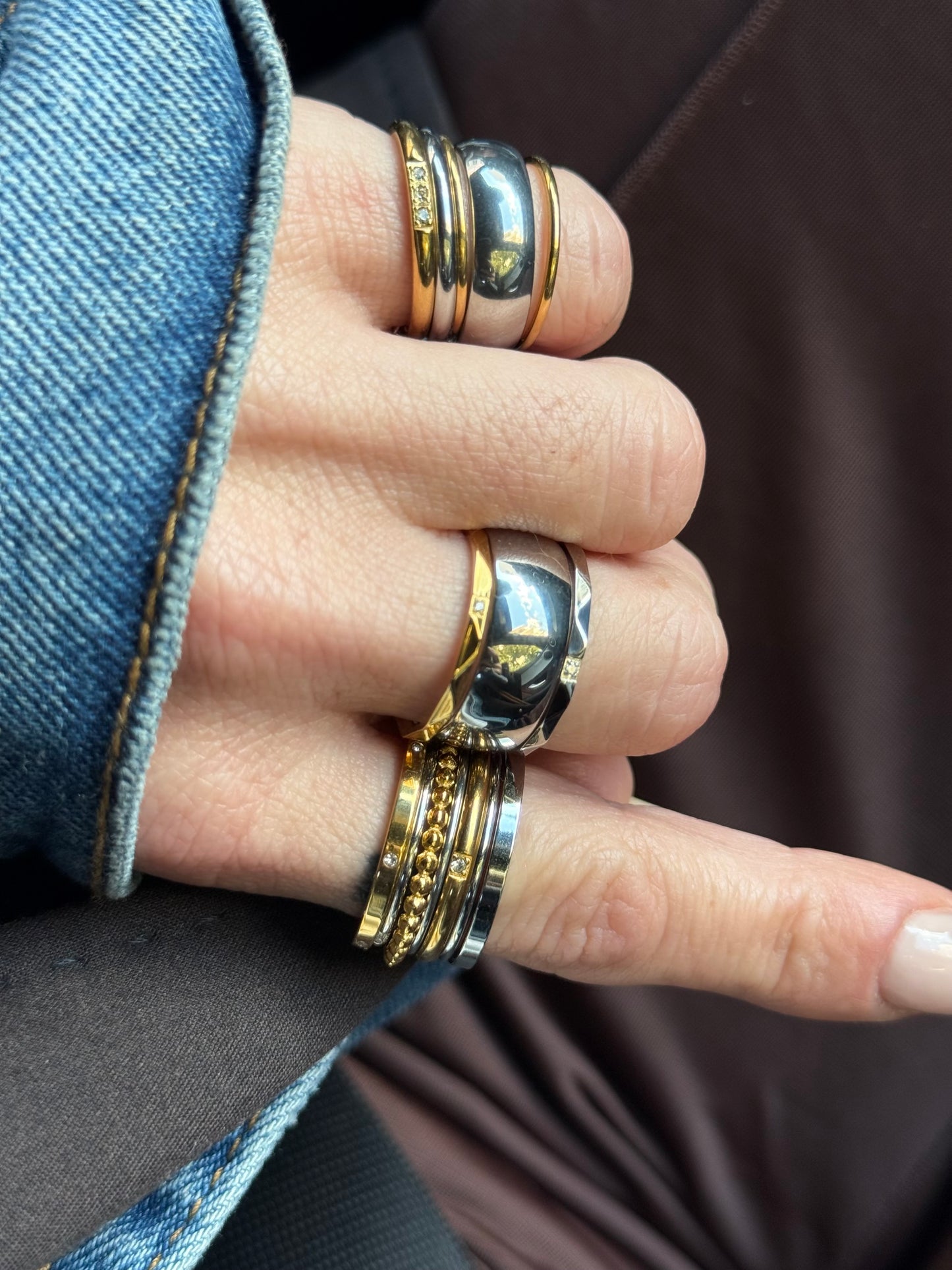 BUBBLE STACK RING (SIZE 9)