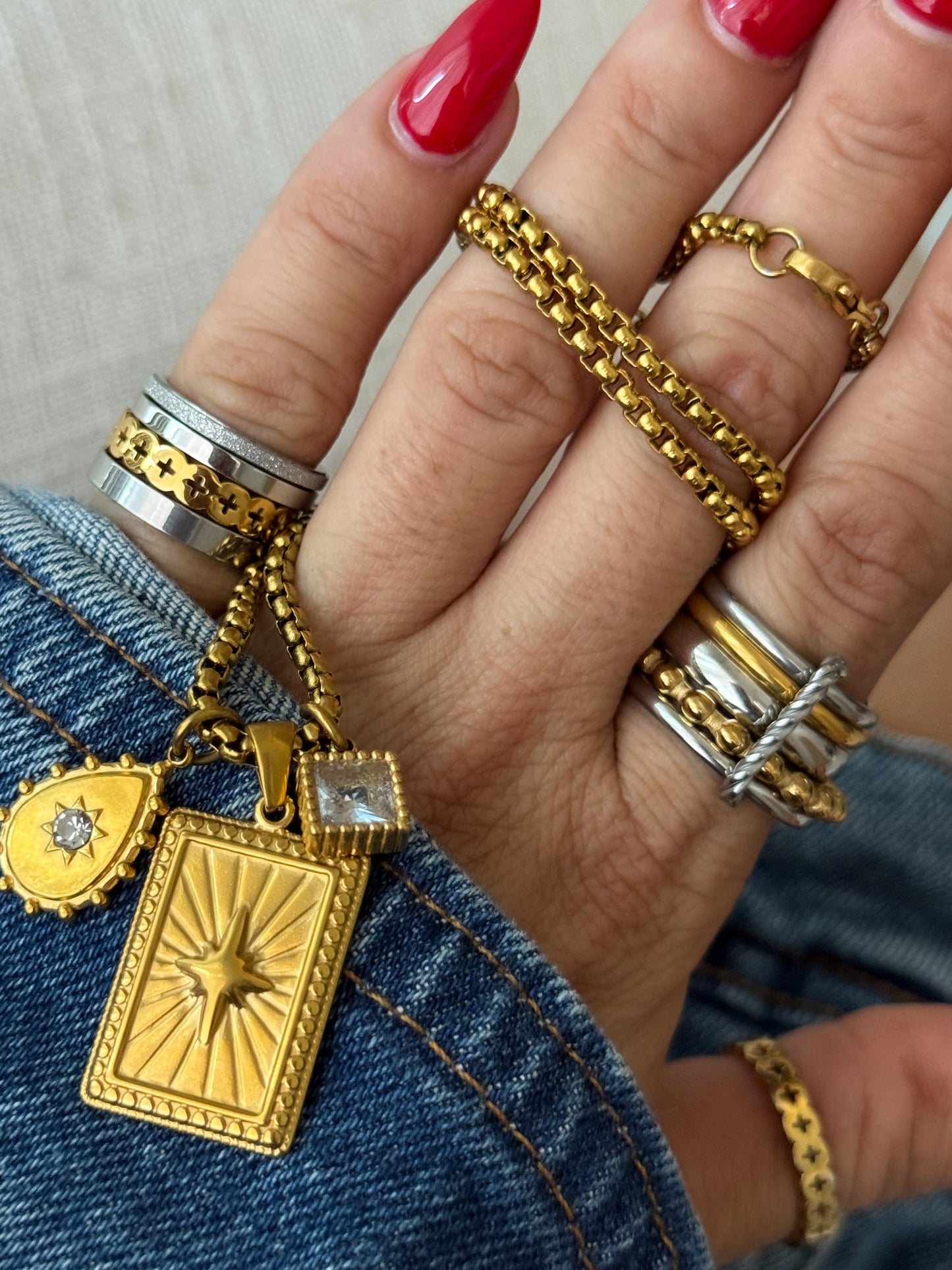 CHEVALIER SILVER QUARTER RING (Size 5)