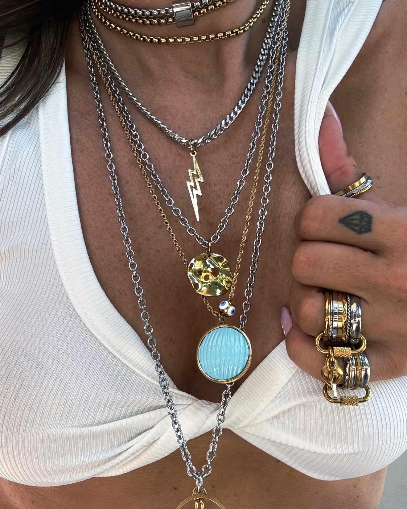 TRIPLE IMPACT NECKLACE