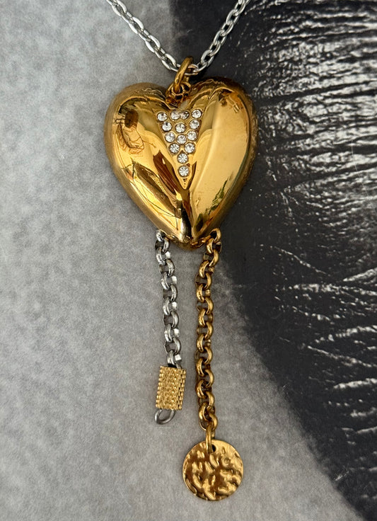HEART MIX LONG NECKLACE
