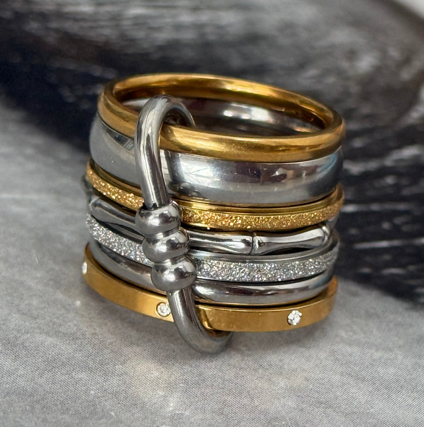 PRISM LINK RING (Size 7)