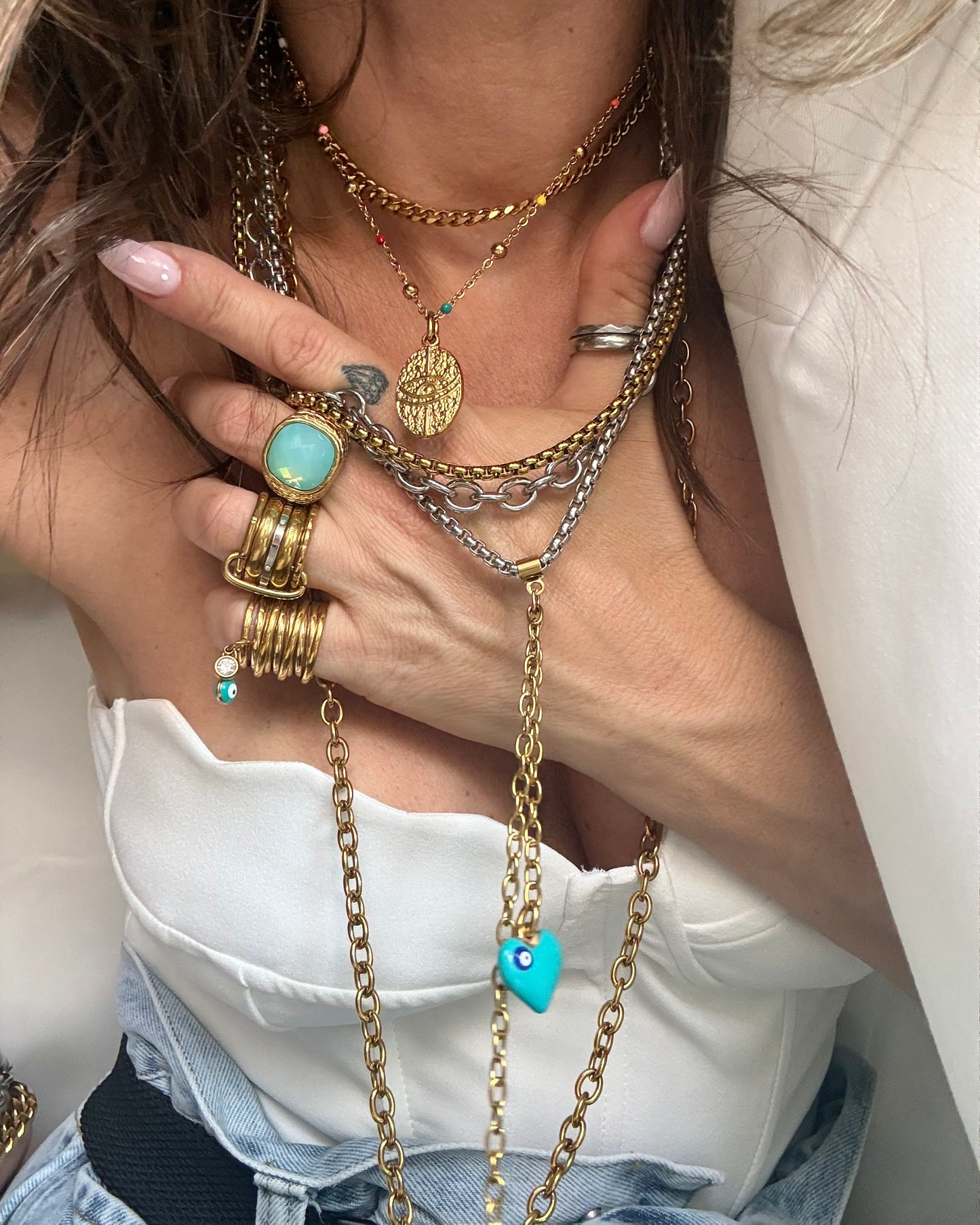 EYE OF GOLD NECKLACE
