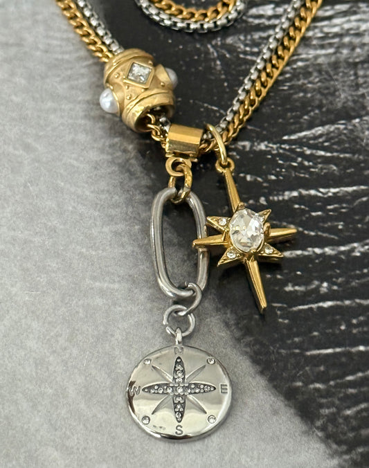 DOUBLE WAY LAYERS NECKLACE