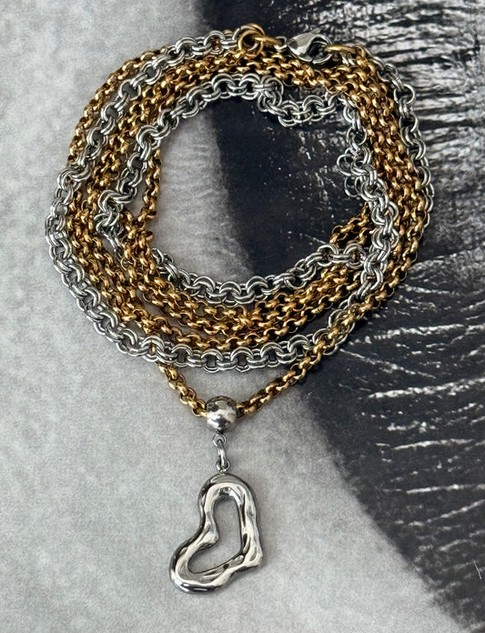 CHAIN OF HEART CHOKER-BRACELET