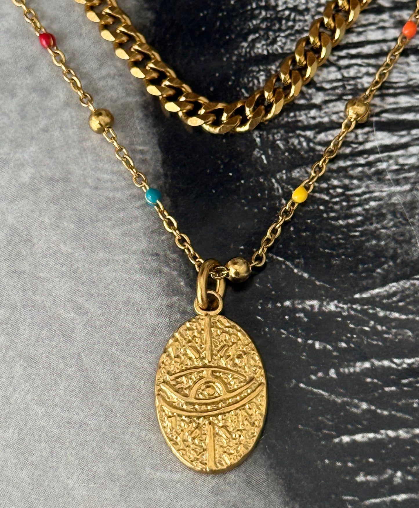 EYE OF GOLD NECKLACE