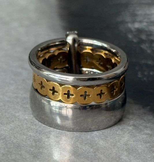 CHEVALIER CROSS MINIMAL RING (Size 6)