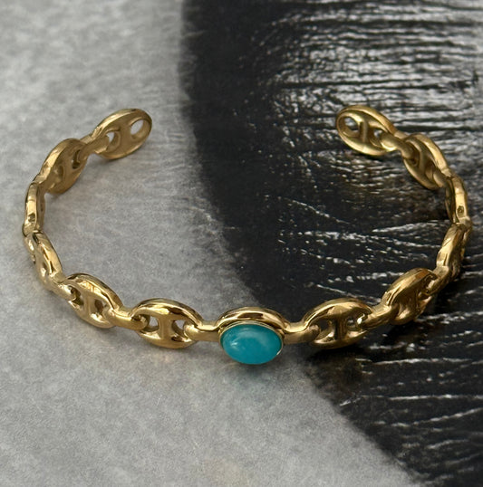 TURQUOISE LINK CUFF
