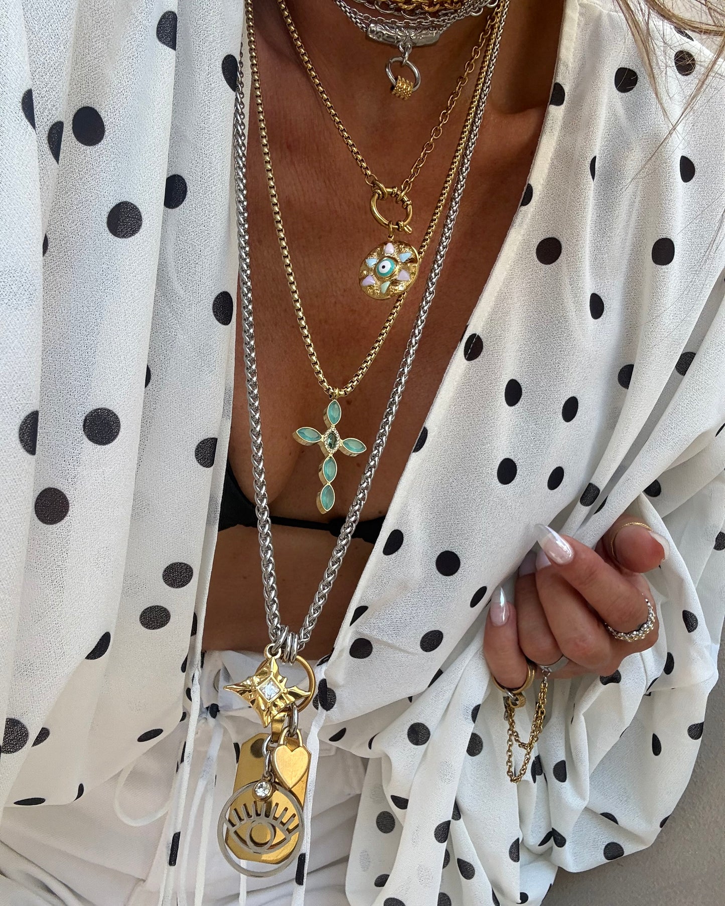 PASTEL EYE NECKLACE