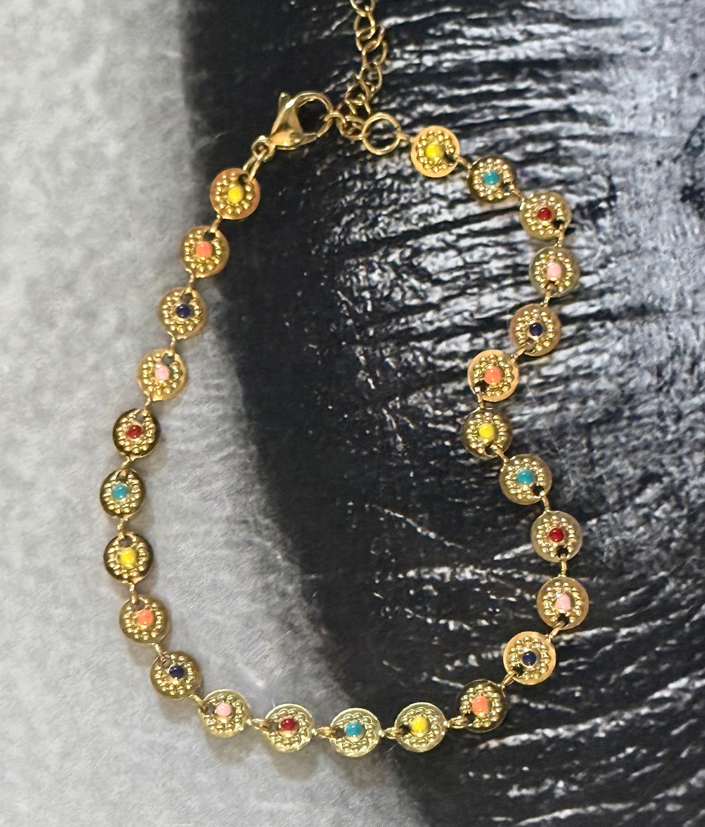 COLOR POP DISC ANKLET