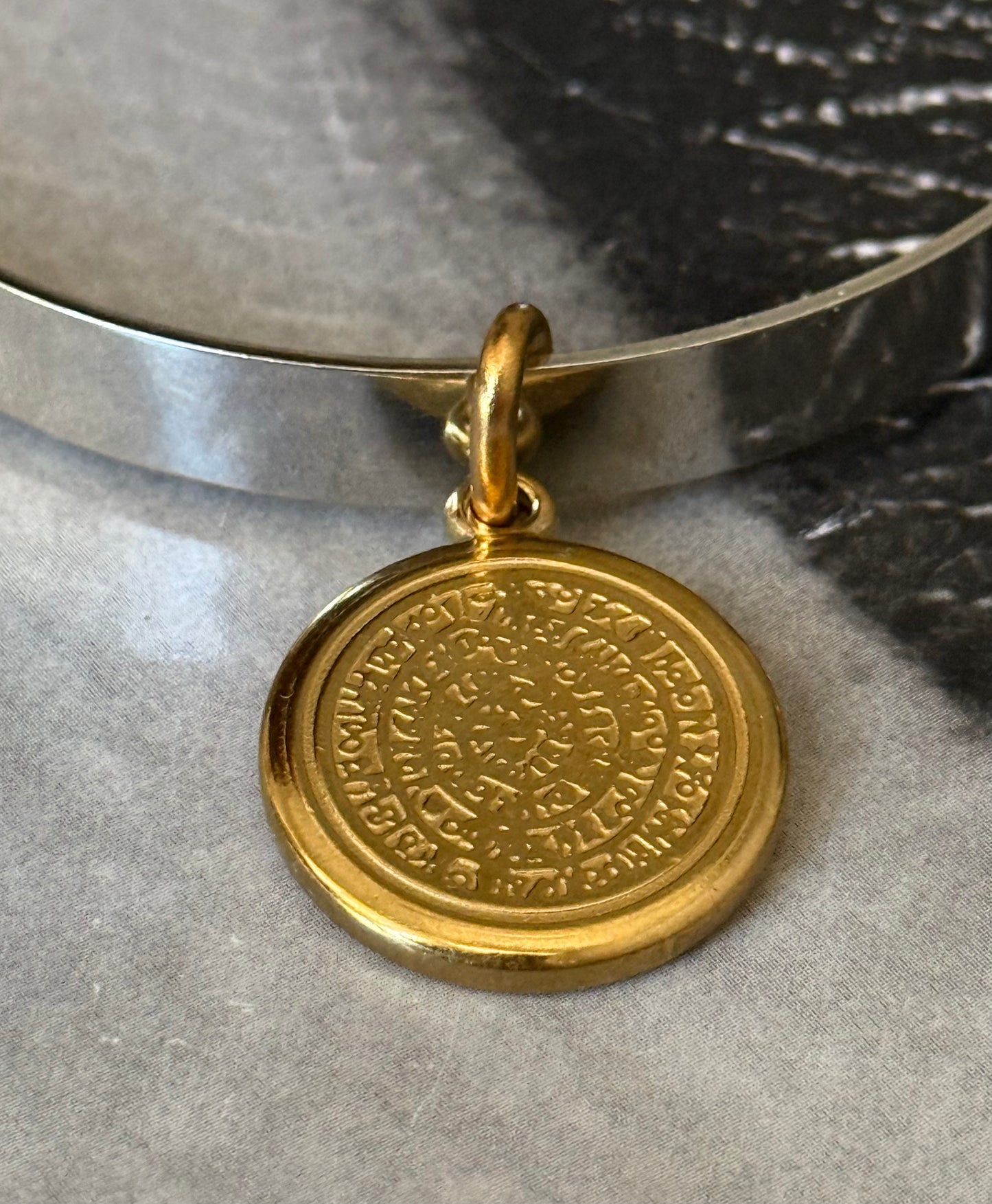 PHAISTOS SILVER BANGLE