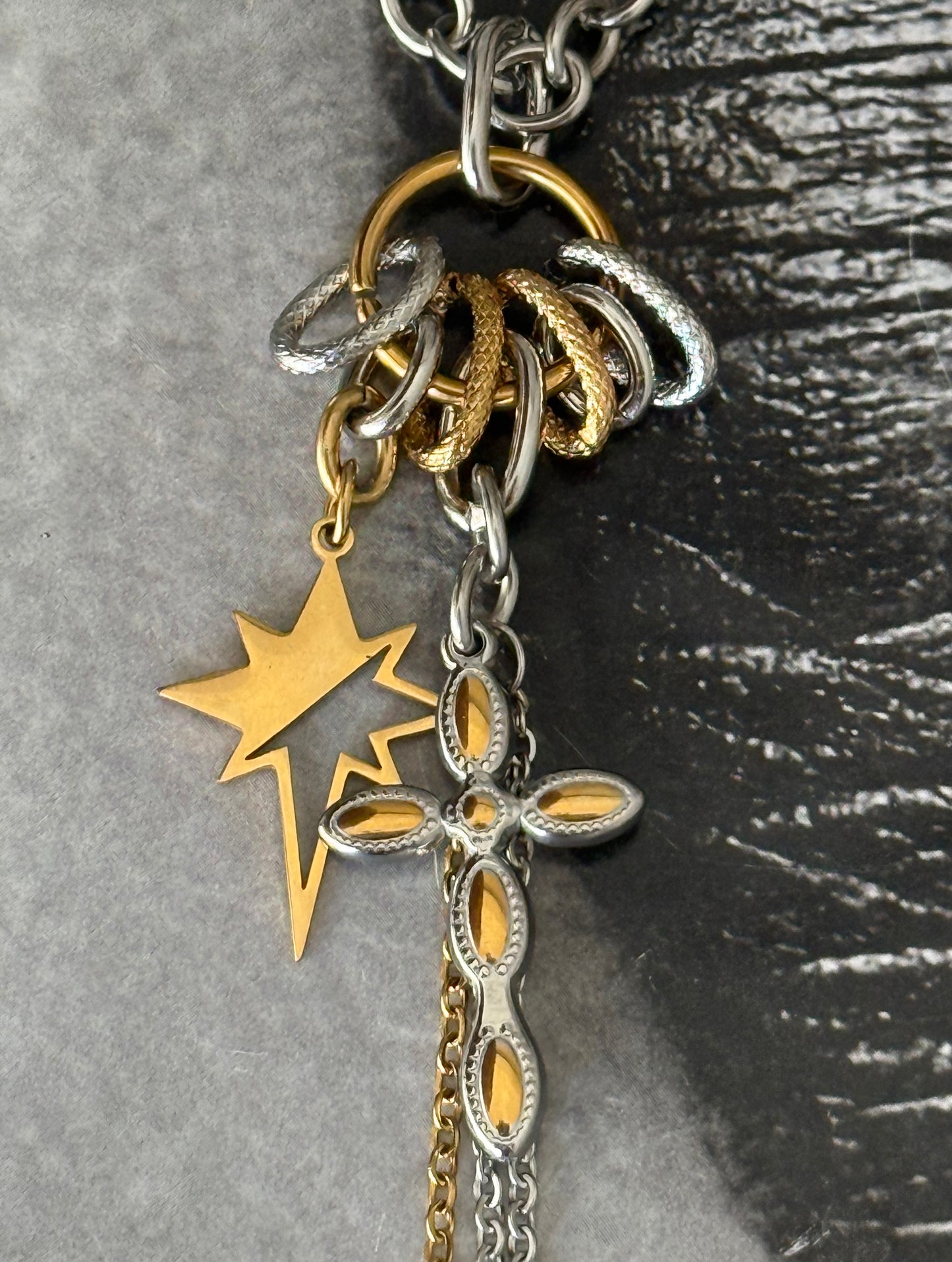 STARDUST CROSS NECKLACE