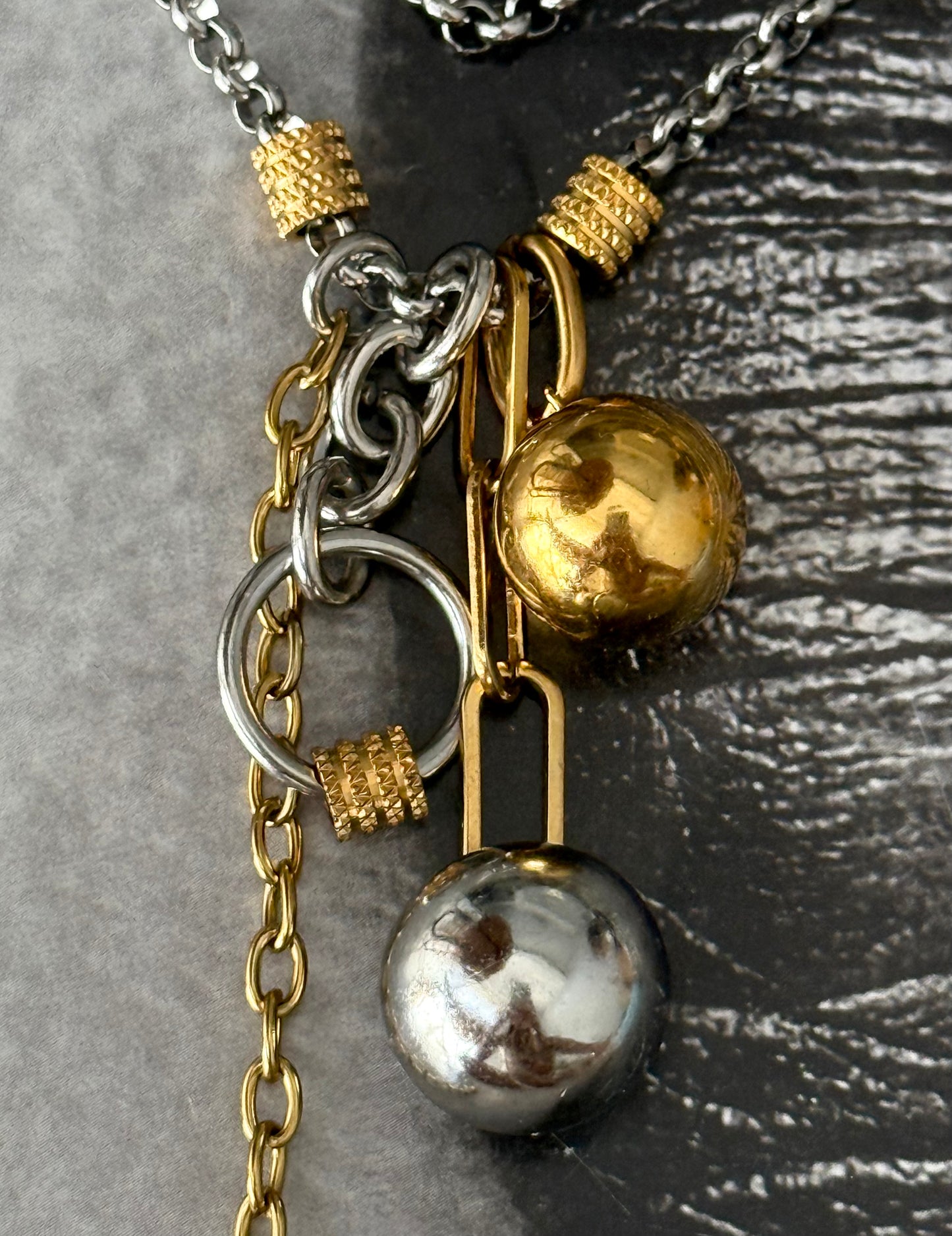 DUAL SPHERE NECKLACE